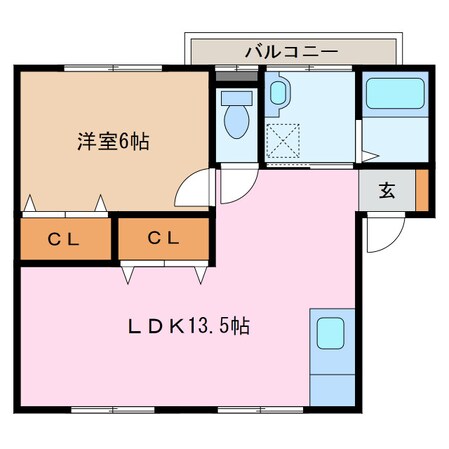 箕田駅 徒歩7分 2階の物件間取画像